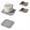 Gray, variant on Foldable Magnetic Silicone Trivet Mat & Pot Holders for Fridge, Heat Resistant Hot Pad for Dishes, Pots and Pans (Gray, 2 Pcs)