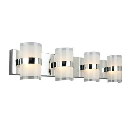 

Design House Haswell Integrated LED Bath Light in Polished Chrome 4-Light