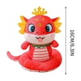 thumbnail image 3 of Honmine Red Snake Year Doll, Chinese Zodiac Animal Plush Toy, Lucky Charm Decoration for Year, Festival Celebration, Gift Giving Tradition, 3 of 6