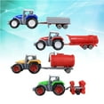 thumbnail image 4 of 4pcs Simulation Farm Tractor Model Truck Engineering Vehicles Toys for Kids Children, 4 of 8