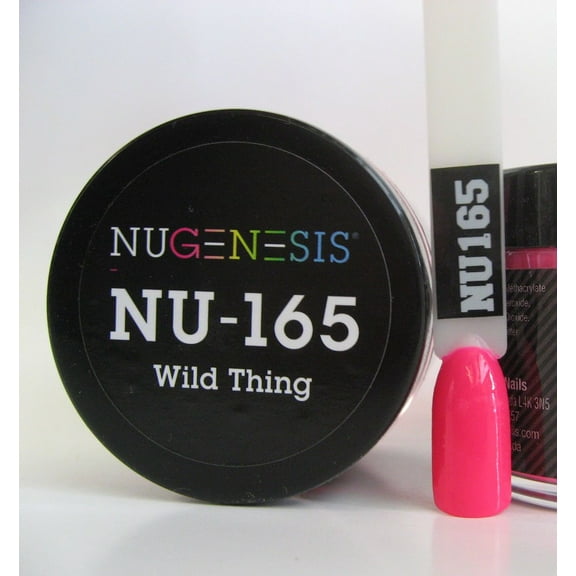 NUGENESIS Nail Color Dip Dipping Powder 1.5oz/43g jar - NU165 Wild Thing