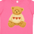 thumbnail image 4 of Inktastic Adorable Vintage Bear Sweater with Hearts Boys or Girls Toddler T-Shirt, 4 of 5