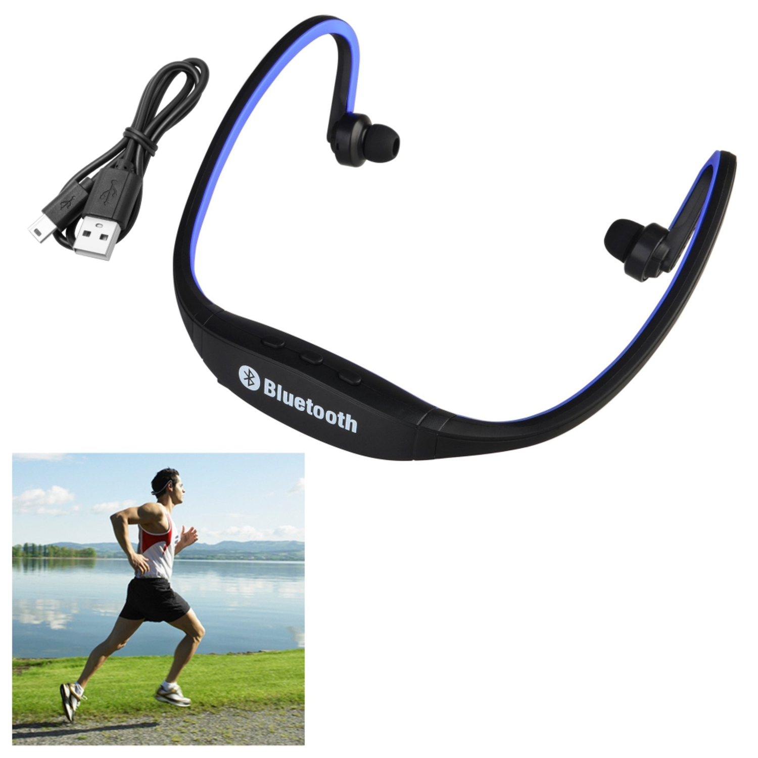 Wireless EarBuds, Bluetooth EarBuds, by Insten Blue Wireless Bluetooth