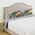thumbnail image 3 of Yayeee Pillowcase Standard Size Set of 2 Satin Wrinkle Resistant Pillow Case, Art Path, 3 of 7