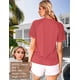 thumbnail image 3 of Blusa para Mujer AURUZA con Encaje Plisado Mangas Cortas Coral Talla L, 3 of 8