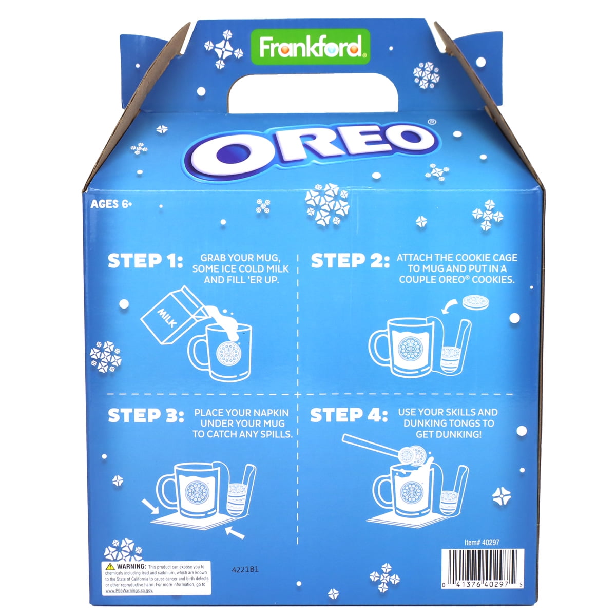 OREO Ultimate Dunking Gift Set with OREO Cookies, Glass Mug, Cookie Holder & Dunking Tongs