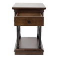 thumbnail image 2 of Tribeca Drawer Chair Side Table in Brown, 2 of 5