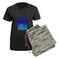 thumbnail image 5 of CafePress - 1 Pajamas - Women's Short Sleeve Print T-Shirt and Pants Dark Cotton Pajama Set, 5 of 7