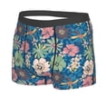 thumbnail image 5 of Goofa Colorful Flowers Printed Men's Boxer Briefs Underwear, Moisture-Wicking Underwear, Trunk,Soft and Breathable Cotton Underwear-Large, 5 of 9