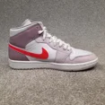 thumbnail image 5 of Ni - ke Ni - ke Air Jordan 1 Mid Valentines Day Women 10.5 Men 9 Shoes Sneakers Pink White, 5 of 5
