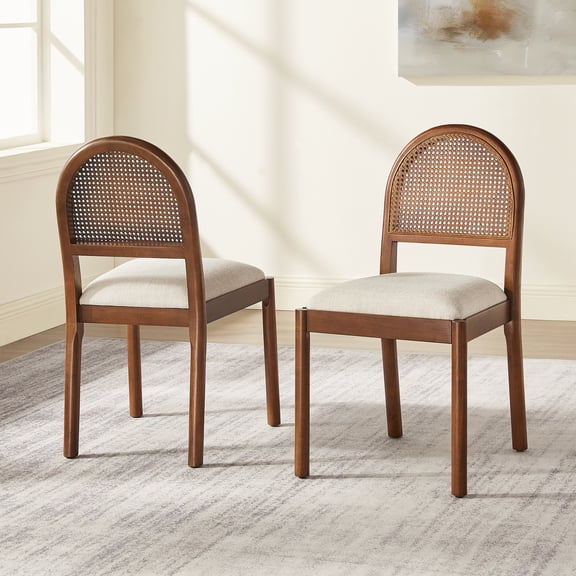 Crosley Furniture Kennedy 2-Piece Dining Chair Set in Walnut