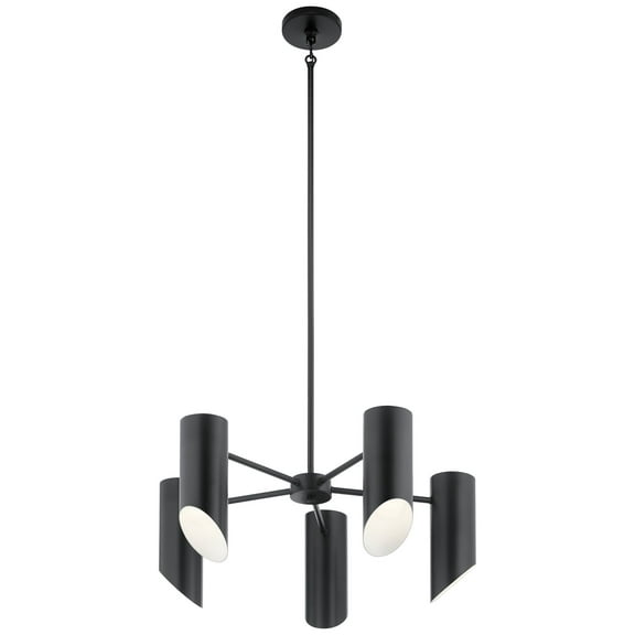 5 Light Medium Chandelier 16 Inches Tall By 26 Inches Wide     -Traditional Installation Kichler Lighting 52160Bk