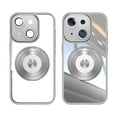 thumbnail image 2 of Allytechgroup iPhone 15 Case with Tempered Glass Lens Protector, Ring Holder Kickstand Shockproof Drop Protection Scratch Resistant Anti-Yellow Clear Back Case Cover for Apple iPhone 15, Gray, 2 of 9