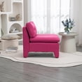 thumbnail image 4 of Modern Single Lazy Chair With Movable Backrest Pillow Solid Wood Legs Cushioned Deep Seat Single Sofa Chair For Living Room, 4 of 9