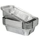 thumbnail image 1 of KAKOWELY 20 bandejas desechables de aluminio, bandejas de aluminio para alimentos, bandejas de aluminio, recipientes para horno, asar y cocinar., 1 of 5