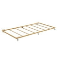 thumbnail image 5 of Kings Brand Furniture Moley Twin Size Metal Trundle - Roll Out Bed Frame (Honey Mustard), 5 of 5