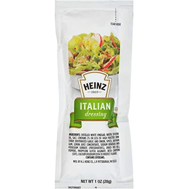 Heinz Italian Salad Dressing Single Serve Packet (1 Oz Packets, Pack Of