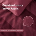 thumbnail image 4 of Regency Heights Full Size Velvet Striped Comforter Set, 5-Piece Luxury Comforter Bed Set for All Seasons, Burgundy Cozy Bedding Sets with Decor Pillows, 4 of 11