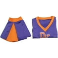 thumbnail image 6 of Women's High School Purple Jennifers Body Jennifer Check Cheerleader Uniform Dress Outfit, 6 of 7