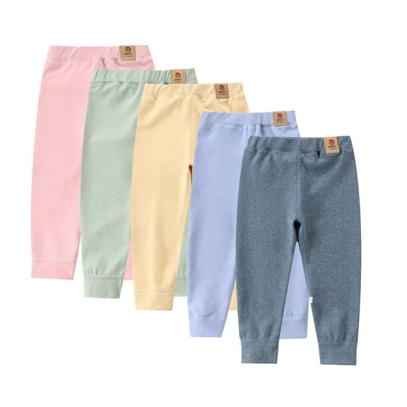 Dakiuu Baby Girls Fleece Lined Leggings Toddler Kids Cotton Winter Warm Pants Thick Thermal Comfortable Footless Stretchy Full Length Tights Grey 5-6 Years (140)