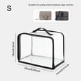 thumbnail image 4 of Ounissouiy Bolsa de almacenamiento Cajas transparentes a prueba de polvo Pantalla Bolsas protectoras impermeables Organizador Ropa Cubierta a prueba de Almacenamiento y organización del hogar Negro S Ounissouiy HA073736-01, 4 of 6
