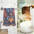 thumbnail image 7 of Yayeee 100% Cotton Hand Towels for Bathroom 16" x 28" Soft Absorbent Kitchen Towel, Blue Abstract Eagle, 7 of 7