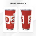 thumbnail image 3 of Feliz Año Nuevo 2025 Vaso de acero inoxidable de 20 oz Taza de café de viaje Taza térmica portátil con tapas, 3 of 7