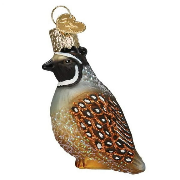 Old World Christmas Quail Glass Blown Ornament for Christmas Tree