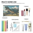 thumbnail image 4 of Susaid Cute Green Dinosaur Blue Sky Print Makeup Mini Bags for Women Multi Color Cosmetics Bag Travel Toiletry Bag Pencil Pouch Blank Makeup Bags with Zipper, 4 of 7