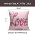 thumbnail image 2 of LALILO Throw Pillow Covers Word Love With Polka Dot Dots Girly Cushion Cover 18" x 18", 1979 Pack, 2 of 6