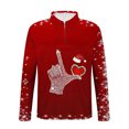 thumbnail image 5 of Blusa y camisa de manga larga con cuello vuelto para hombre, jersey con cremallera y solapa estampada, blusa de manga larga con cuello vuelto, blusa de poliéster para hombre, 5 of 5