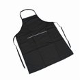 thumbnail image 3 of Beauty Salon Apron Waterproof Working Clothes Multi-use Hairdressing Apron Front Lagre Pockets Protective Pinafore (black, Random Pocket Brim Color), 3 of 3
