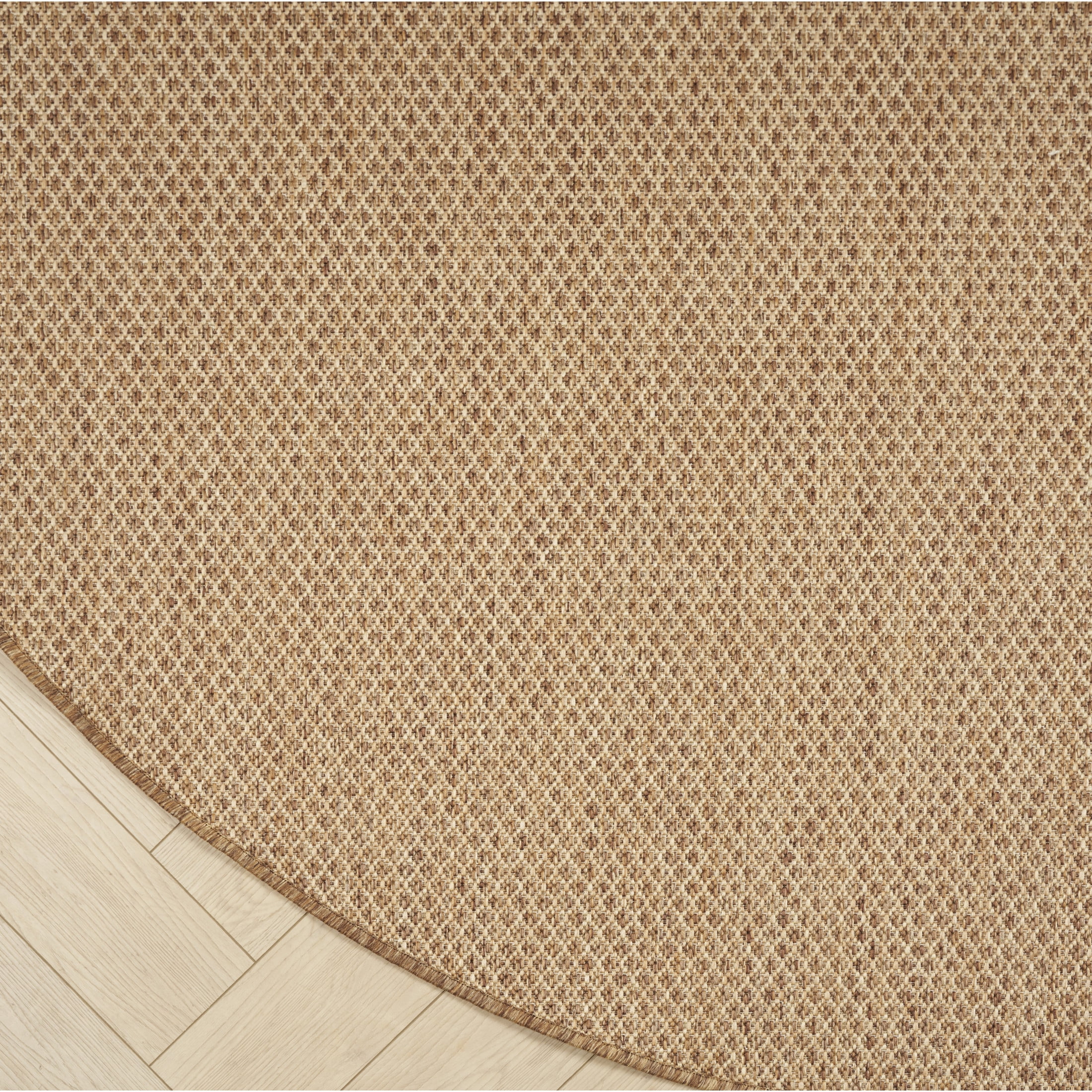 Nourison Courtyard 8' x Round Jute Modern Rug