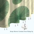 thumbnail image 6 of Green Tie Dye Fan Pattern Shower Curtain 84"x72" ,Bathroom Decorative Shower Curtains Set with 12 Hooks,Modern Waterproof Washable Shower Curtain, 6 of 6