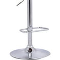 thumbnail image 7 of Armen Living Aubrey Barstool Chrome Base Finish with PU Upholstery and Walnut Back, 7 of 7