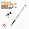 thumbnail image 4 of Juego de 3 piezas de destornillador Phillips Impacto PH2 (#2) con punta antideslizante, vástago hexagonal de 1/4" de 6" (150 mm) para quitar tornillos., 4 of 7