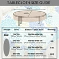 thumbnail image 6 of Oval Tablecloth 60x84in for Oval Table Waterproof Table Cloths for Dining Room Indoor Outdoor Table Cloth, 6 of 6