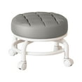 thumbnail image 3 of Taburete giratorio Macarena 360 degree Asiento bajo con ruedas Gris, 3 of 8