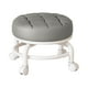 thumbnail image 3 of Taburete giratorio Macarena 360 degree Asiento bajo con ruedas Gris, 3 of 8