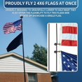 thumbnail image 5 of 11 Gauge Heavy Duty Flag Pole - 30 FT Extra Thick Aluminum Flagpole Kit for Outside House In Ground - 120MPH Wind Tested, 5 of 6