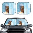 thumbnail image 2 of Saiise Funny Cat Taking a Bath for Foldable Car Sun Shades (2-Pack) Offer Sun Protection with an Easy-fold Design for Convenient Windshield Shading-Large, 2 of 6