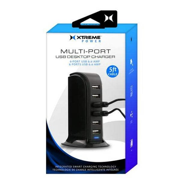 Xtreme 6 Amp Power MultiPort (6 Port) USB Desktop Charger/Charging Hub