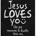 thumbnail image 2 of Jesus Loves You Christian Religious Romper Boys or Girls Infant Baby Brisco Brands 12M, 2 of 6
