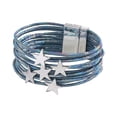 thumbnail image 2 of Pulsera rígida para niña, de aleación, , , ideal para fiestas y como accesorio versátil. Azul multicolor, 2 of 8