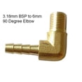 thumbnail image 2 of koolsoo Raccords en Laiton (90 Degrés) - Solides (Différentes Tailles à 3,18 Mm BSP à 6 Mm, 2 of 4