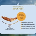 thumbnail image 3 of Oldfield Naturals Duck Feet Dog Treats, Dehydrated Duck Feet for Dogs, Single Ingredient Duck Dog Chews, Crunchy Natural Dog Snacks for Picky Dogs, 10 Pieces Bag, All Breeds, 3 of 6