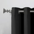 Becca Energy Efficient Grommet Curtain Panel Black 40 x 84 Light