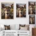 thumbnail image 4 of Designart "Photo Selfie Antelope " Animals Floater Framed Wall Art Living Room, 4 of 7