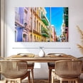 thumbnail image 3 of Elephant Stock Colorful San Juan Street Wall Art - Horizontal Multi Panel Canvas - Living Room Wall Decor - City Multi Panel - Pink And Purple Decor - 65" x 42", 3 of 8
