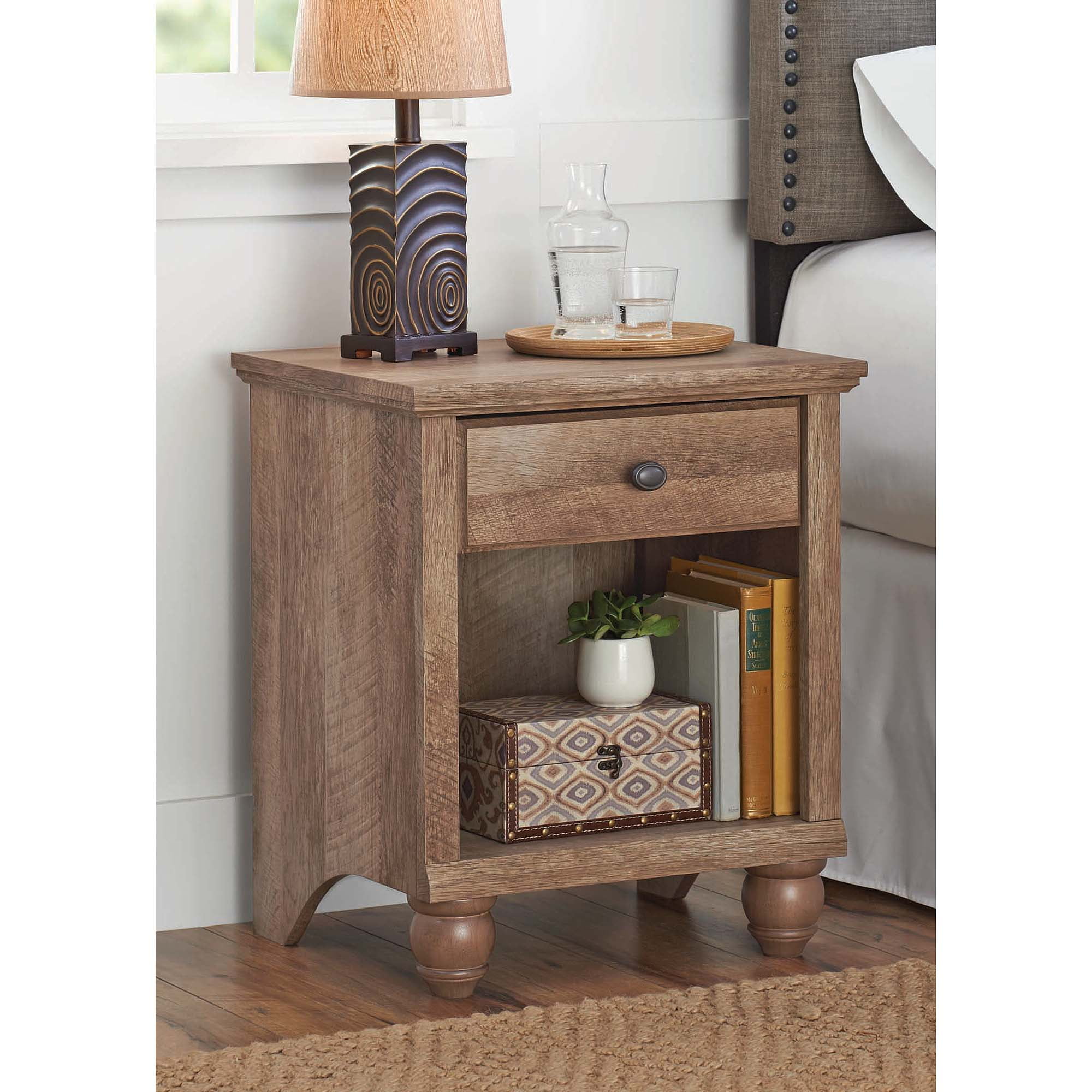 Better Homes & Gardens Crossmill Accent Table, Weathered Finish 